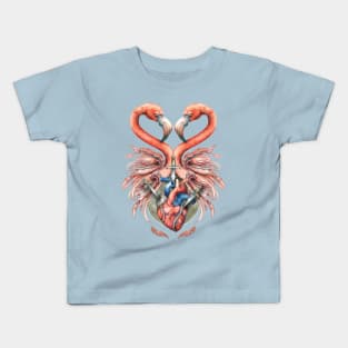 Flamingos in love Kids T-Shirt